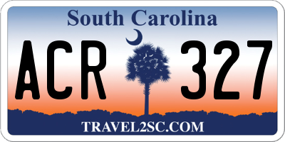SC license plate ACR327