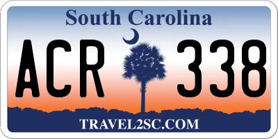 SC license plate ACR338