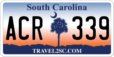 SC license plate ACR339
