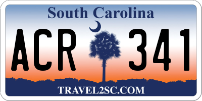 SC license plate ACR341
