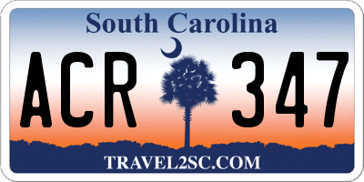 SC license plate ACR347