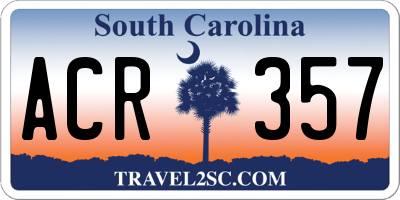 SC license plate ACR357