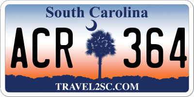 SC license plate ACR364