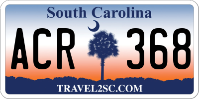 SC license plate ACR368