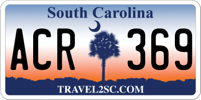 SC license plate ACR369