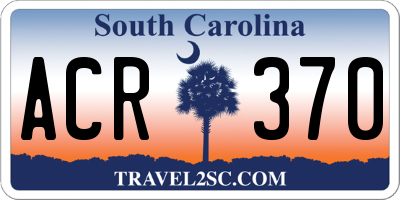 SC license plate ACR370