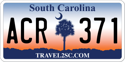 SC license plate ACR371