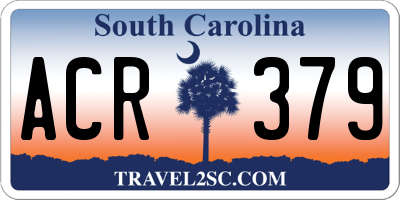 SC license plate ACR379