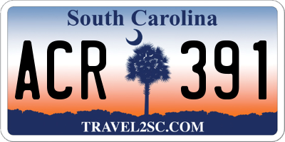 SC license plate ACR391