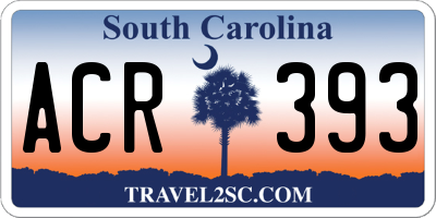 SC license plate ACR393