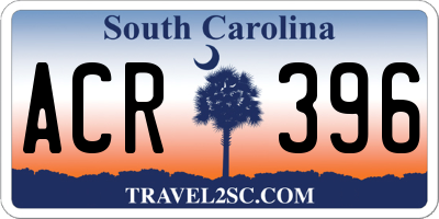 SC license plate ACR396