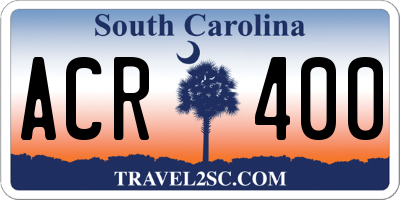 SC license plate ACR400