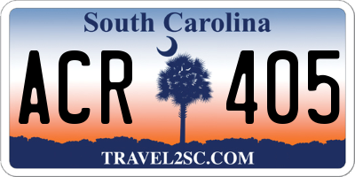 SC license plate ACR405