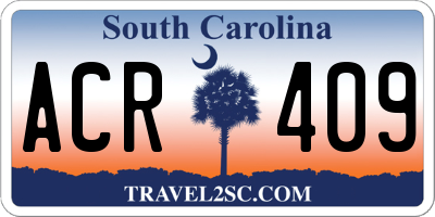 SC license plate ACR409