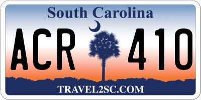 SC license plate ACR410