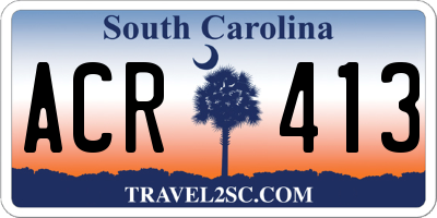 SC license plate ACR413