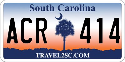SC license plate ACR414