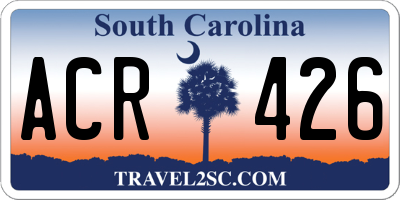 SC license plate ACR426