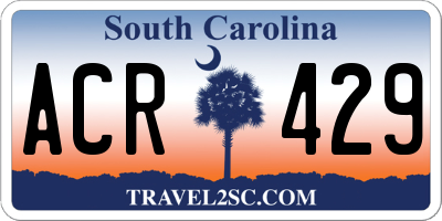 SC license plate ACR429