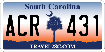 SC license plate ACR431