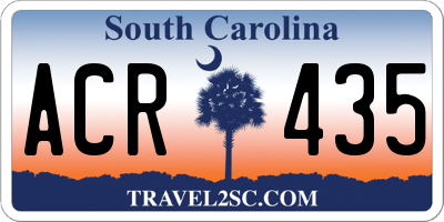 SC license plate ACR435