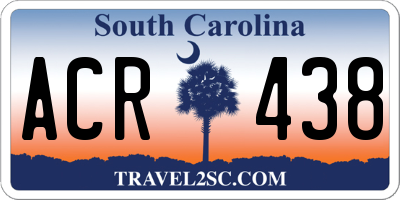 SC license plate ACR438
