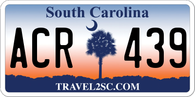 SC license plate ACR439