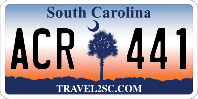 SC license plate ACR441