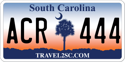 SC license plate ACR444