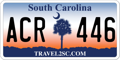 SC license plate ACR446
