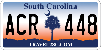 SC license plate ACR448