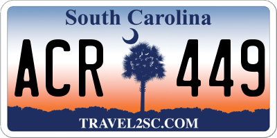SC license plate ACR449