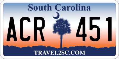 SC license plate ACR451
