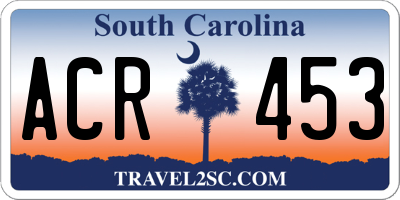 SC license plate ACR453