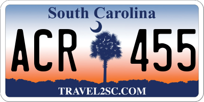 SC license plate ACR455