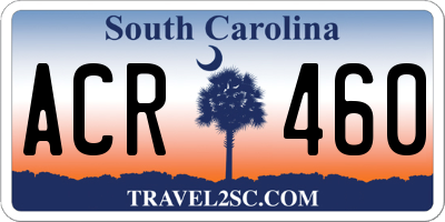 SC license plate ACR460