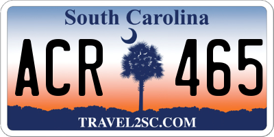 SC license plate ACR465