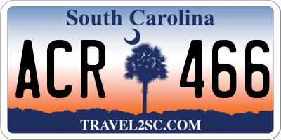 SC license plate ACR466