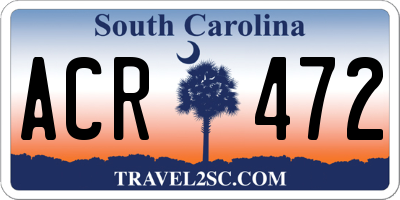 SC license plate ACR472