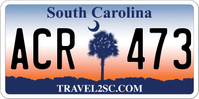 SC license plate ACR473