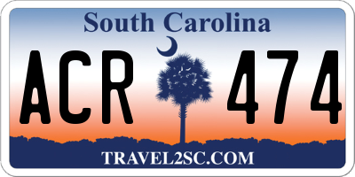 SC license plate ACR474