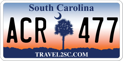 SC license plate ACR477