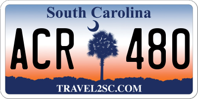SC license plate ACR480