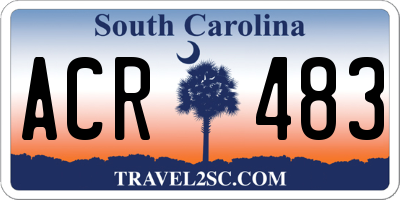 SC license plate ACR483
