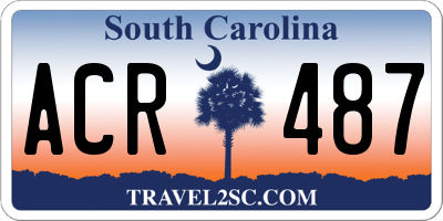 SC license plate ACR487