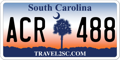 SC license plate ACR488