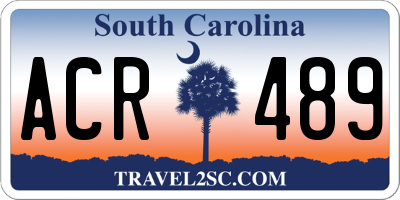 SC license plate ACR489