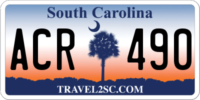 SC license plate ACR490