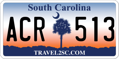 SC license plate ACR513