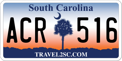 SC license plate ACR516